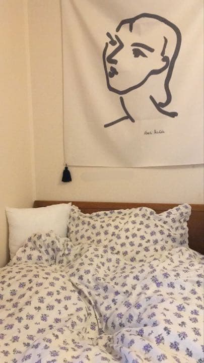 新品未使用 小花柄 ベッドリネン　ベットカバー　布団カバー　花　フレンチガーリー