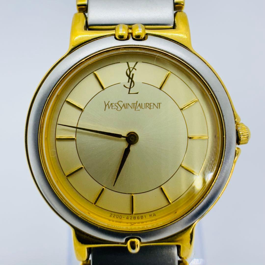 ✨YVES SAINT LAURENT✨イブ・サンローラン✨コンビ✨腕時計✨