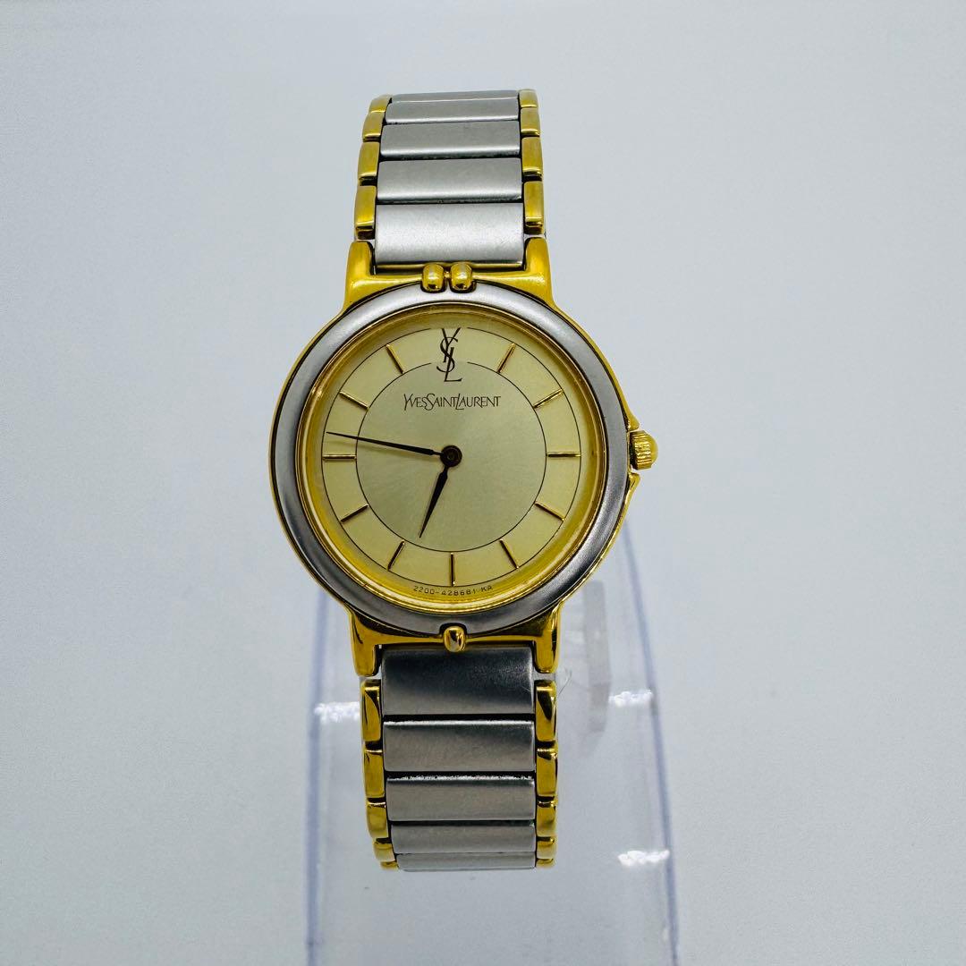 ✨YVES SAINT LAURENT✨イブ・サンローラン✨コンビ✨腕時計✨