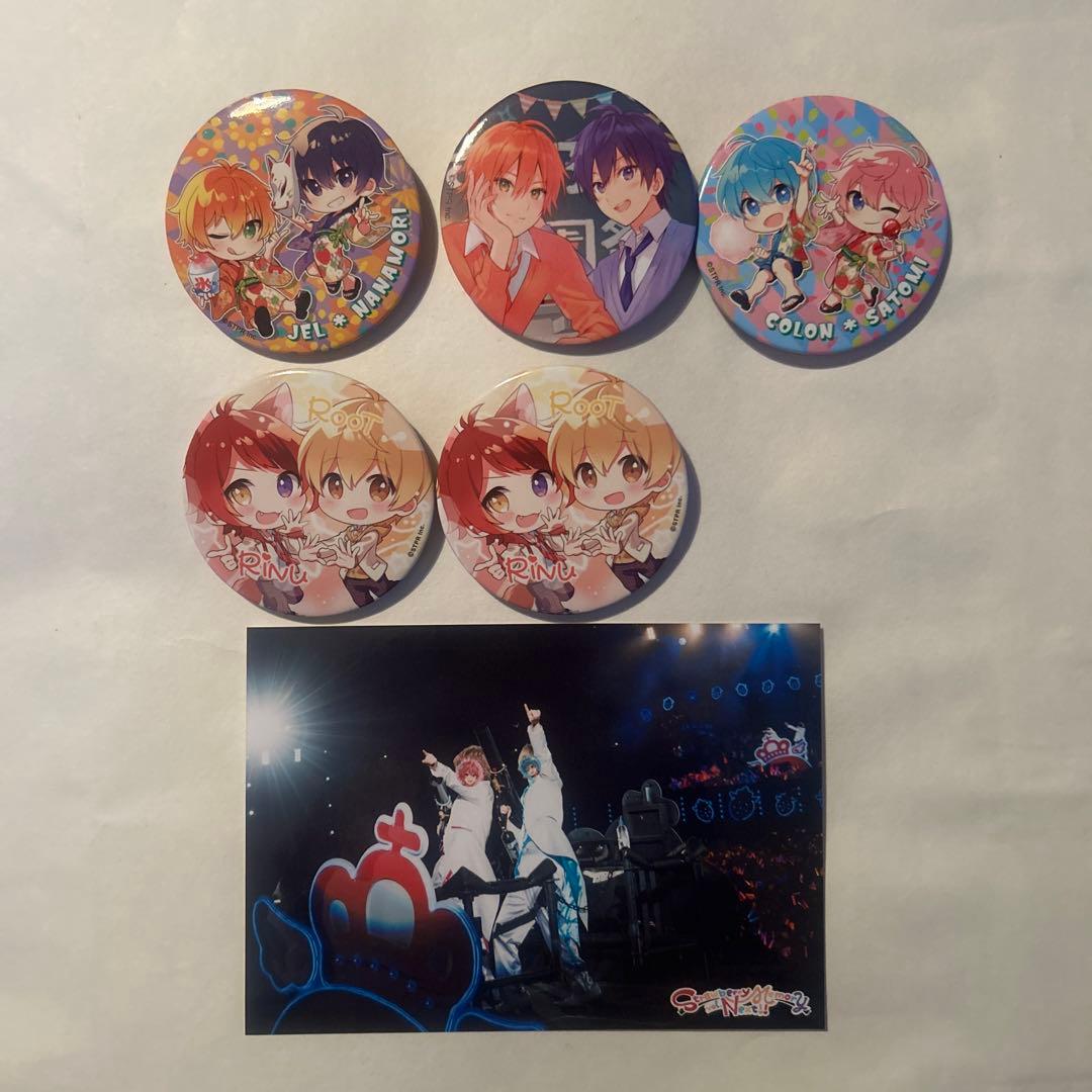 すとぷり ななジェル さところ るぅりーぬ ペア缶バッジ 実写