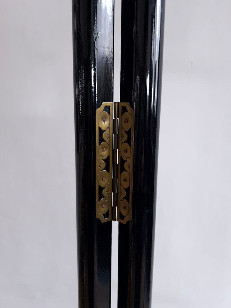 ハンガーラック　衣紋かけ　黒　パーテーション　古道具　アンティーク　ビンテージ