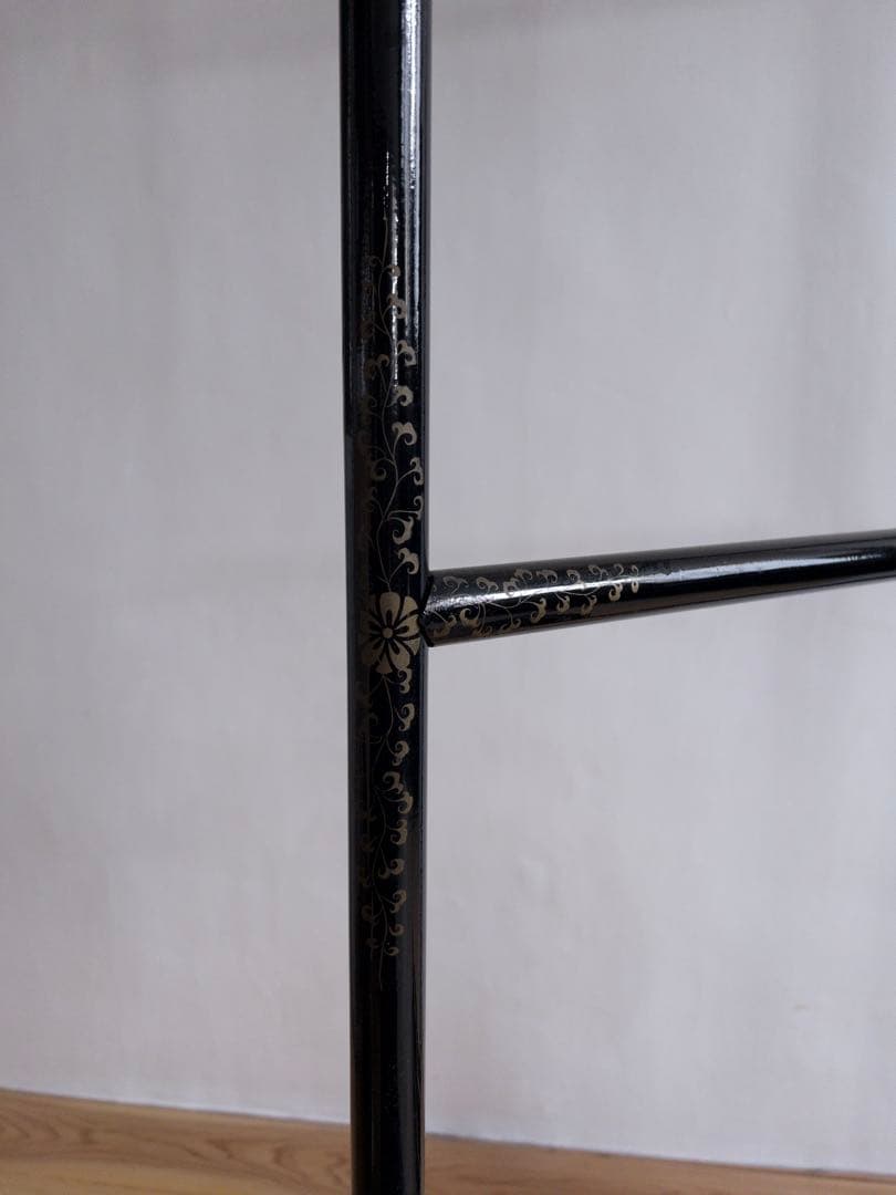 ハンガーラック　衣紋かけ　黒　パーテーション　古道具　アンティーク　ビンテージ