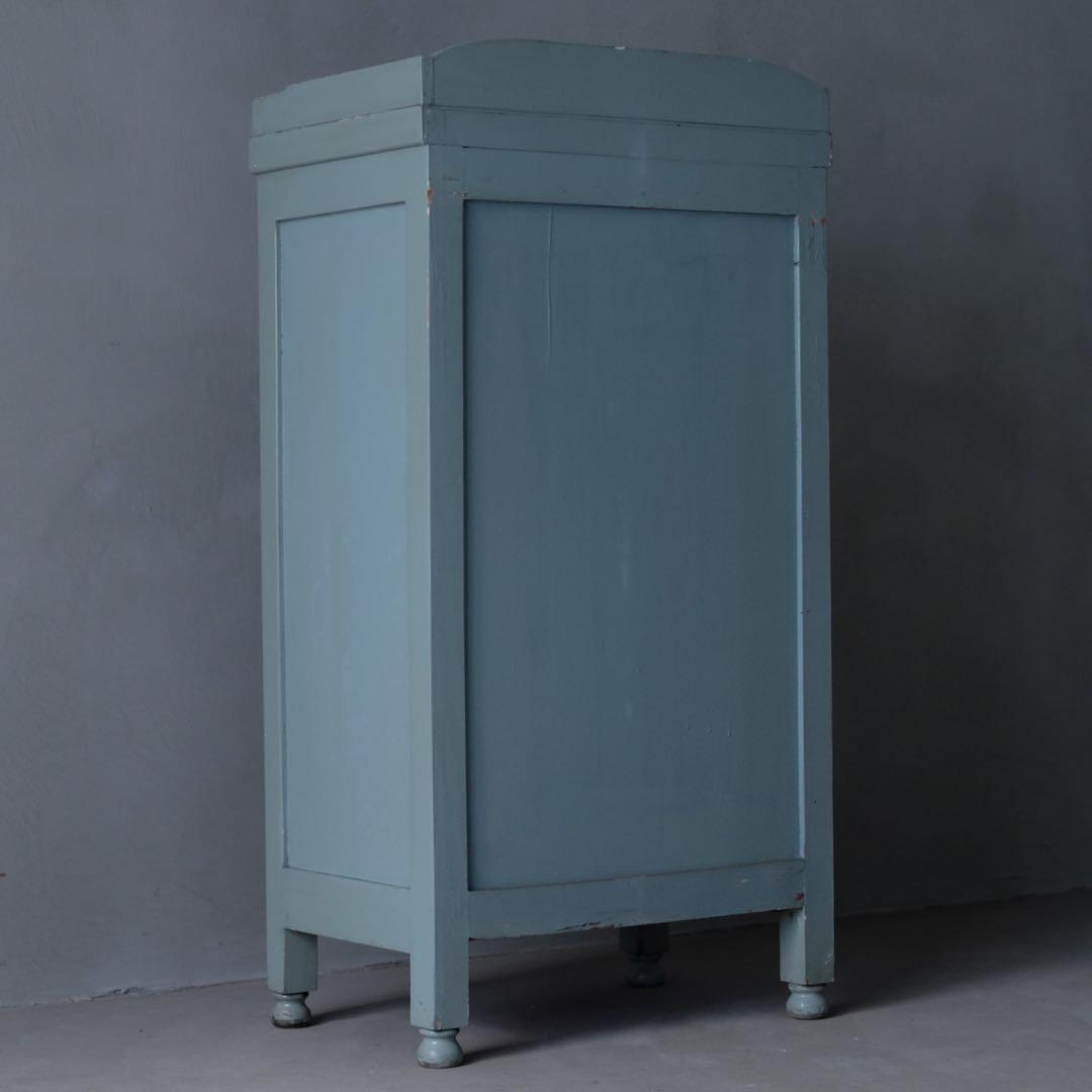 ガラストップデンタルキャビネット　昭和レトロ ケビント 医療棚 収納棚 古家具