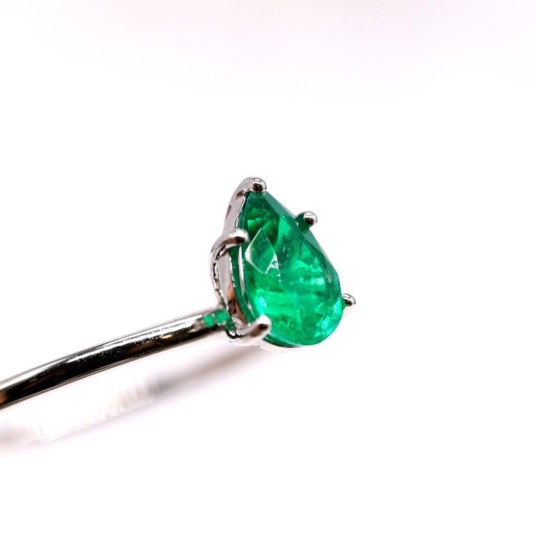 【天然コロンビアのエメラルド】リング 0.49cts ルース 宝石