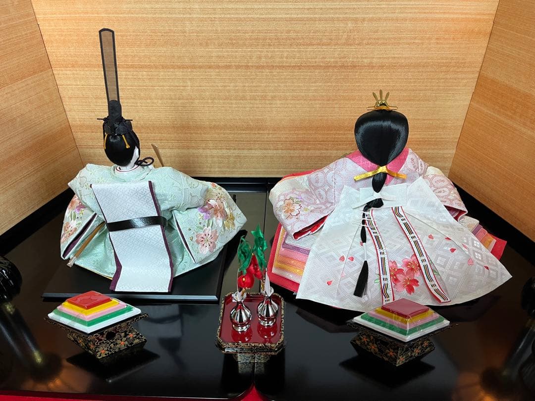 親王飾り 花刺繍 花凛 セット 親王飾り 花刺繍 花凛 セット