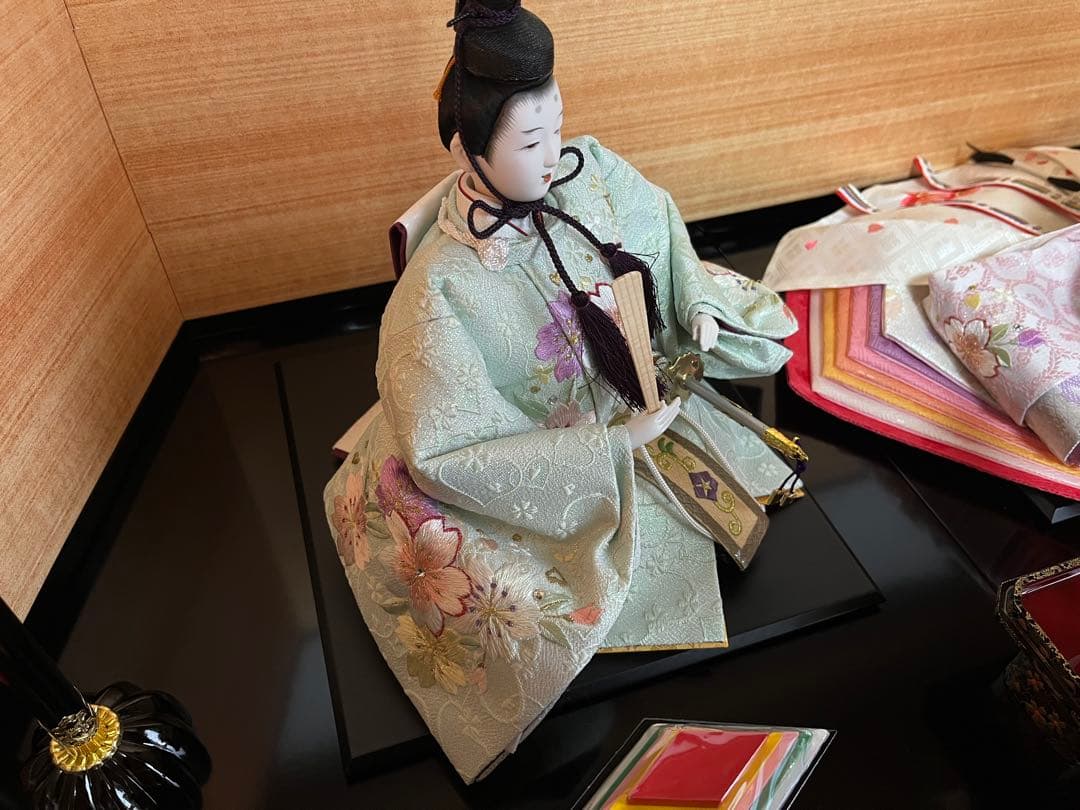 親王飾り 花刺繍 花凛 セット 親王飾り 花刺繍 花凛 セット