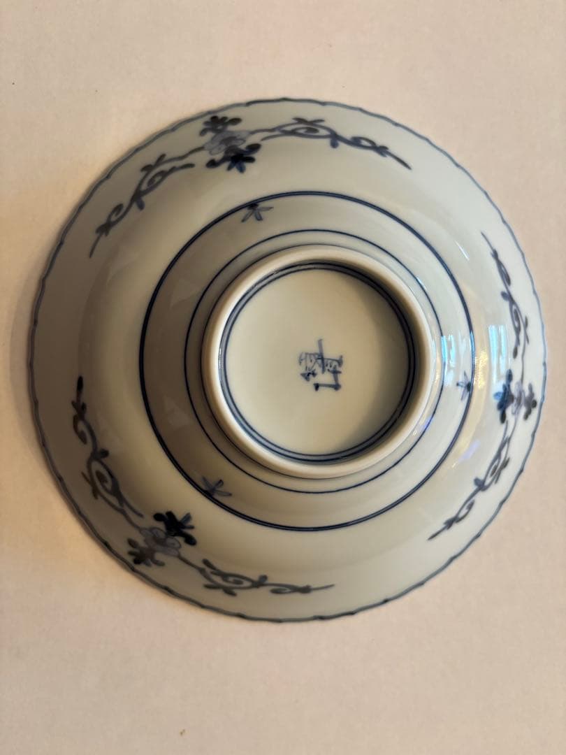 山本長左　6号輪花鉢 丸紋松竹梅✨新品