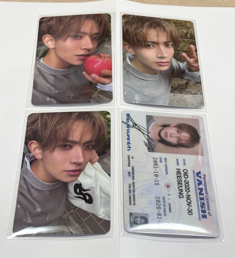 THE SIN : VANISH ENHYPEN ヒスントレカ 4枚セット - メルカリ