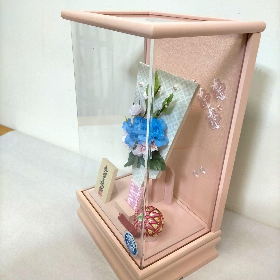 8号 羽子板 ピンク 桜 アクリルケース フラワー
