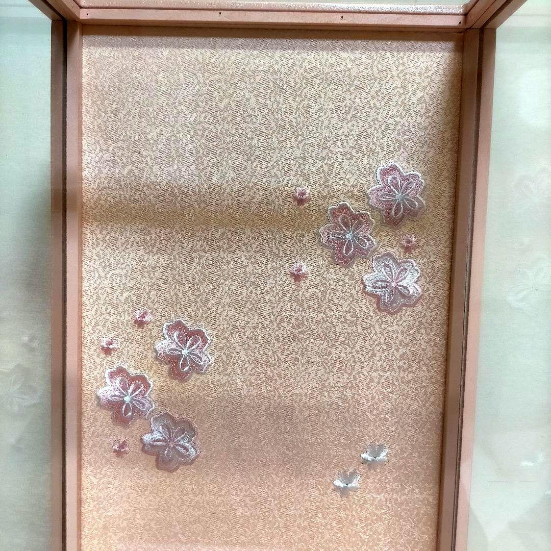 8号 羽子板 ピンク 桜 アクリルケース フラワー