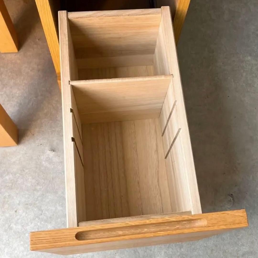 取付無料！高野木工 レッチェ80 北欧風ホワイトオークドレッサー 椅子付き✨