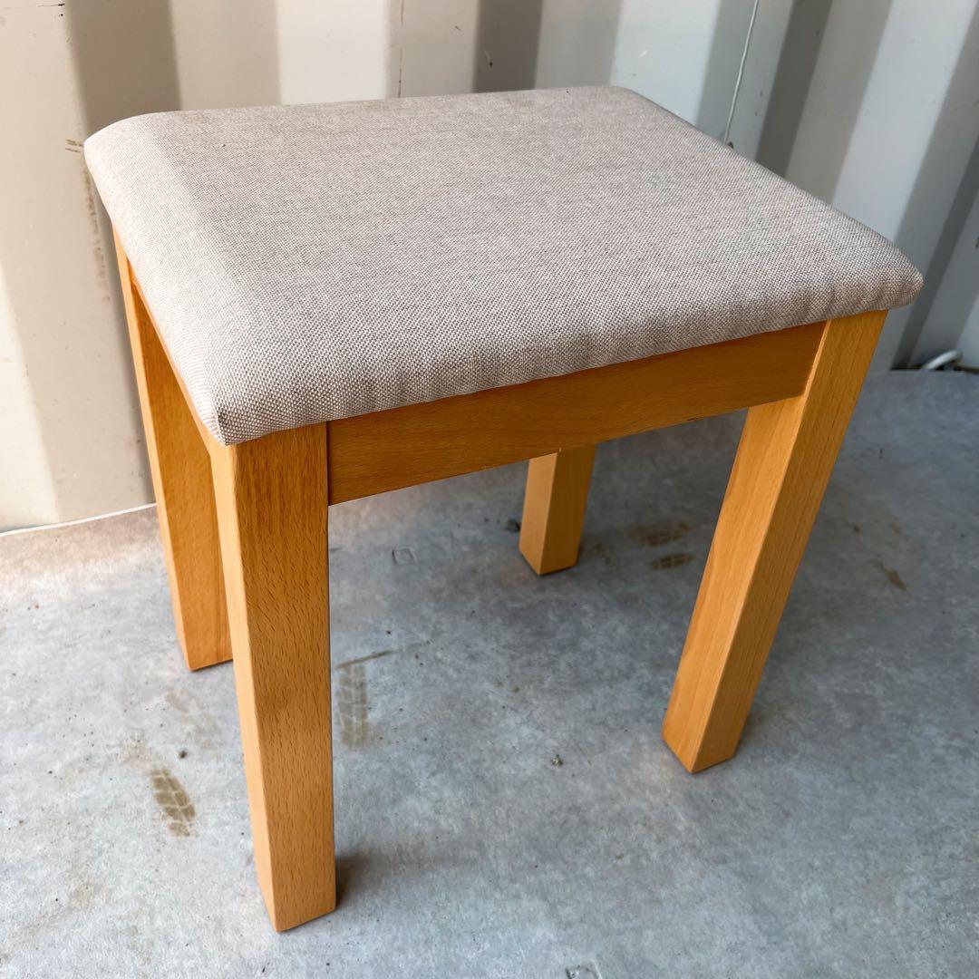 取付無料！高野木工 レッチェ80 北欧風ホワイトオークドレッサー 椅子付き✨