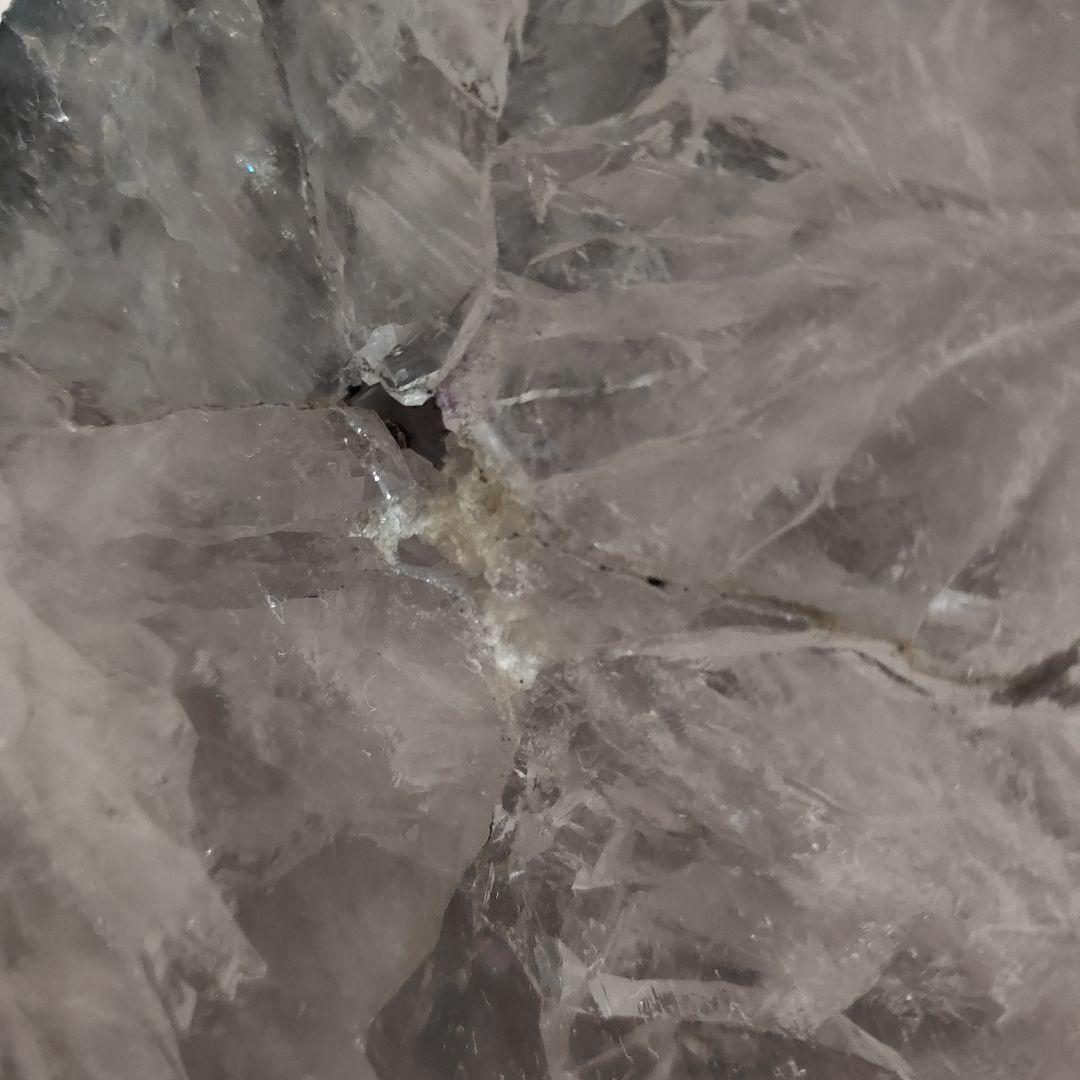 アメジストドーム　置物 木製台座付き