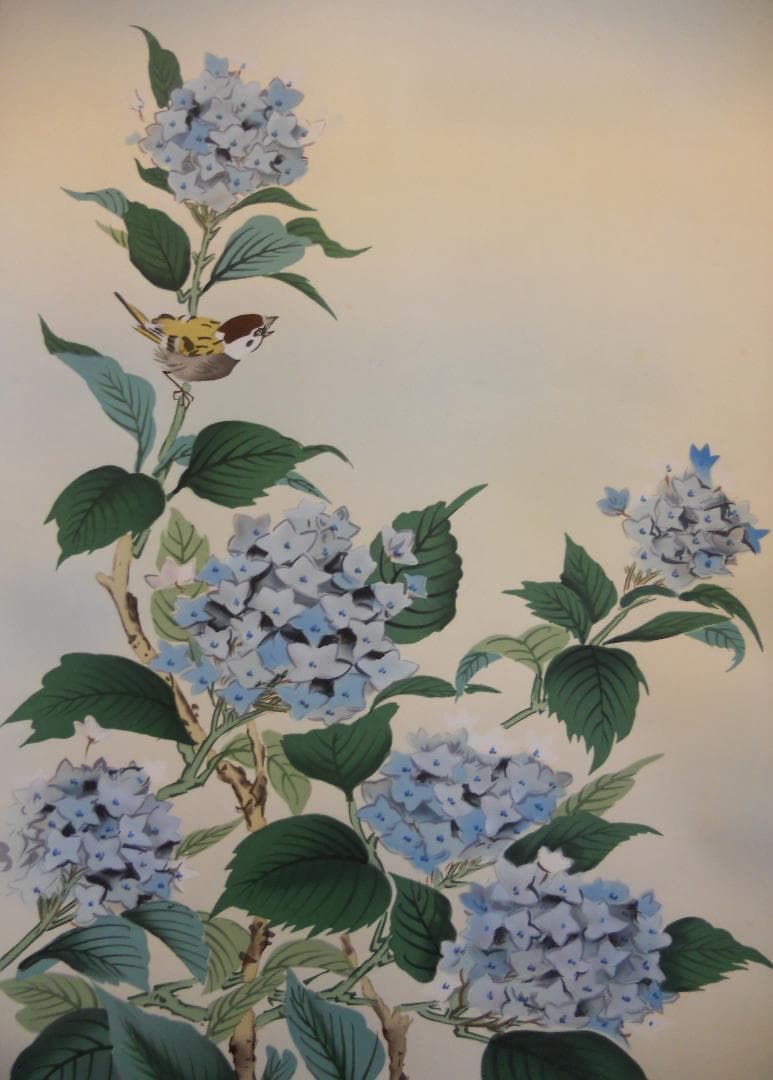 掛け軸 小川香月 『 雨後清涼 』 絹本 希少 軸装 茶道具 掛軸 美品 です。