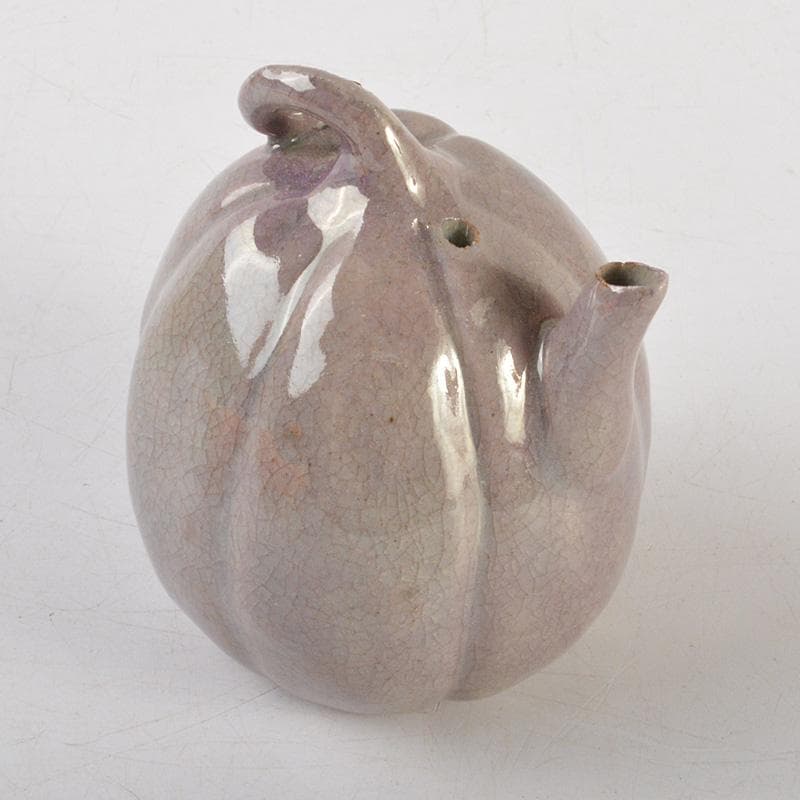 書道具　おびや窯　帯谷宗英造　窯変釉　水滴　共布共箱 　V　6480