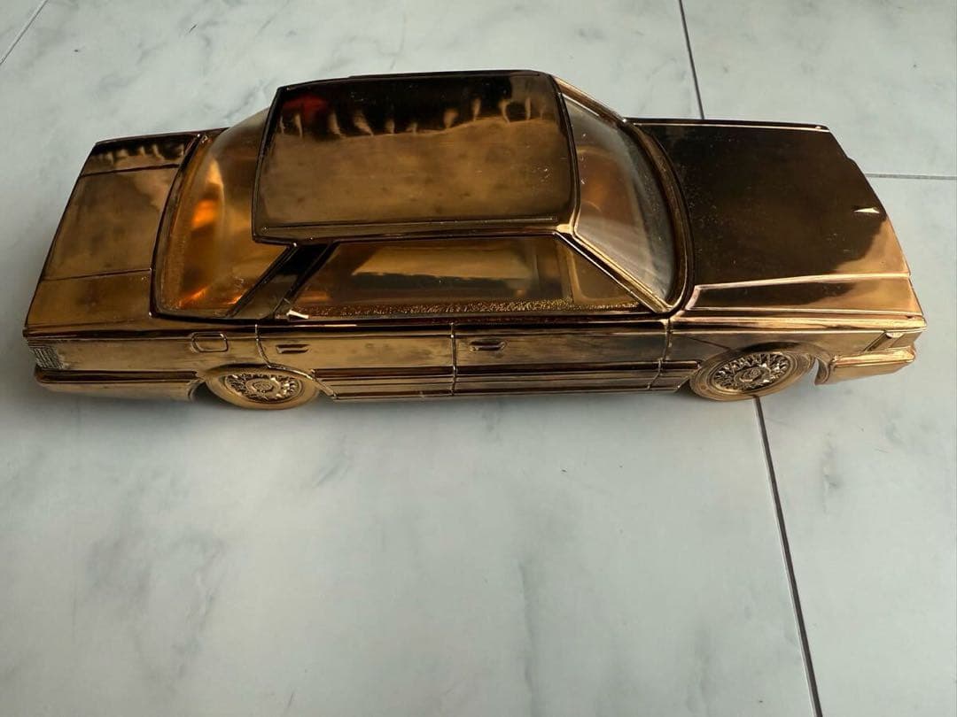 日産 セドリックY30金属製シガレットケース オルゴール 当時物！NISSAN