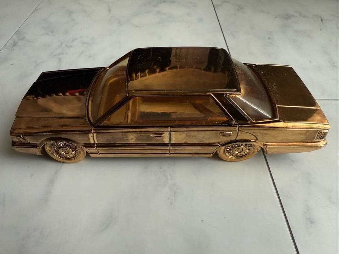 日産 セドリックY30金属製シガレットケース オルゴール 当時物！NISSAN