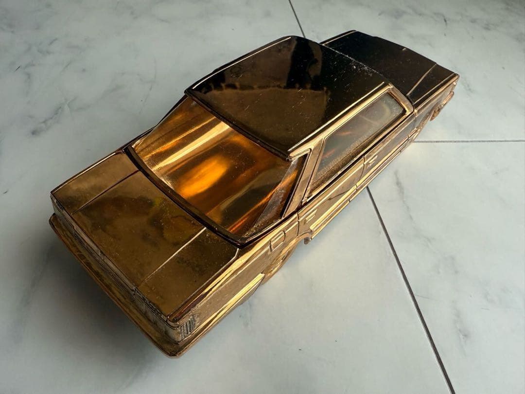 日産 セドリックY30金属製シガレットケース オルゴール 当時物！NISSAN