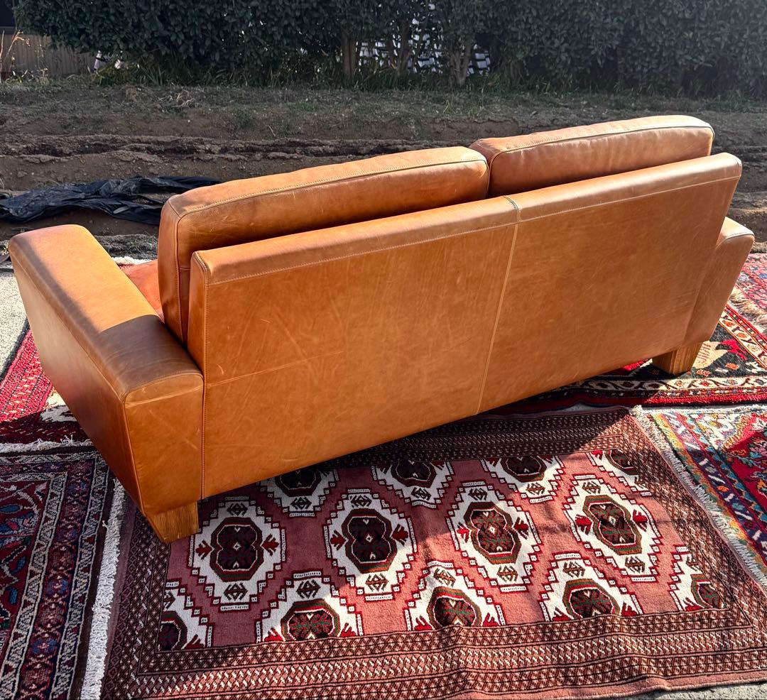 ACME FURNITURE フレスノ ソファ レザー キャメル 3人掛