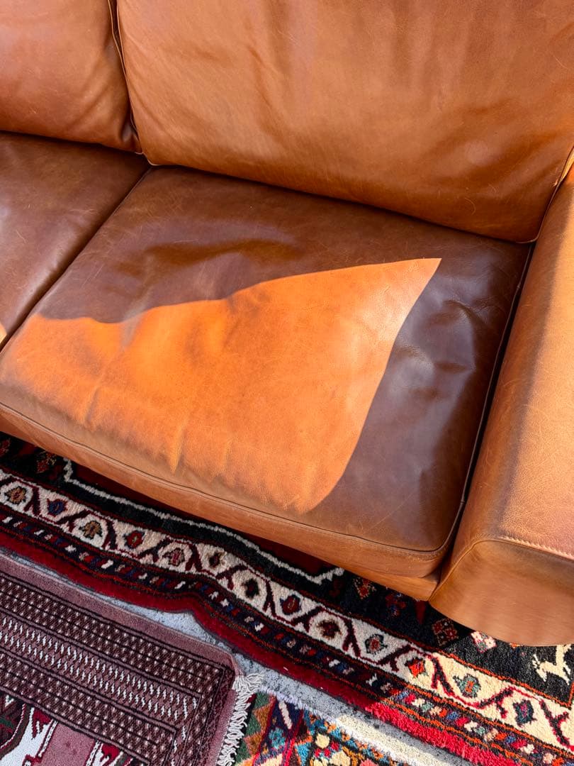 ACME FURNITURE フレスノ ソファ レザー キャメル 3人掛