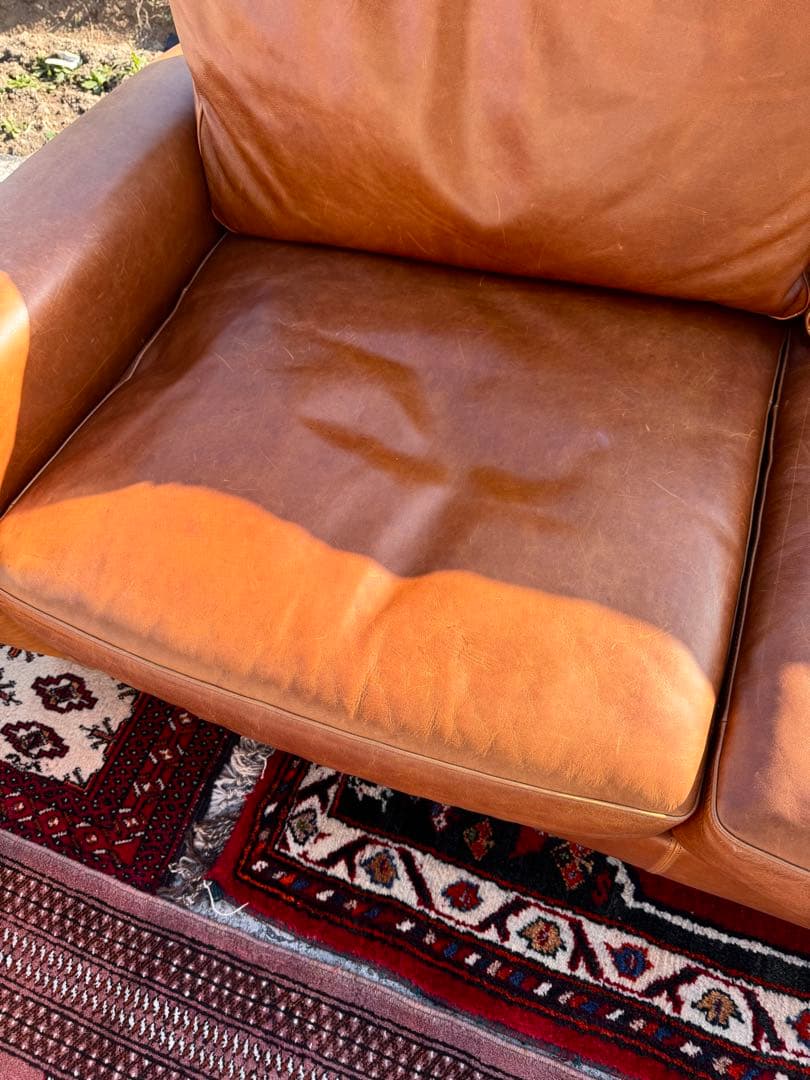 ACME FURNITURE フレスノ ソファ レザー キャメル 3人掛