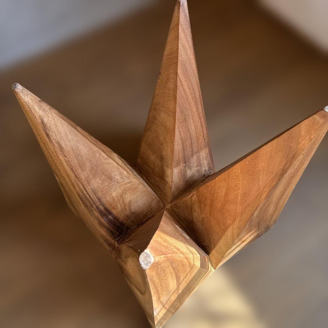 KIBIROI クリスタルサイドテーブル 無垢材 スツール オブジェ　1脚