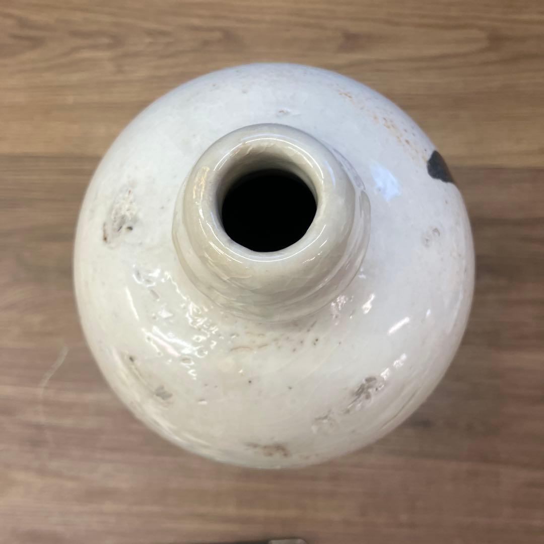 D-壁 大内窯 古い陶器製 通い徳利 時代物 骨董品 レトロ ヤウコッキ 食器