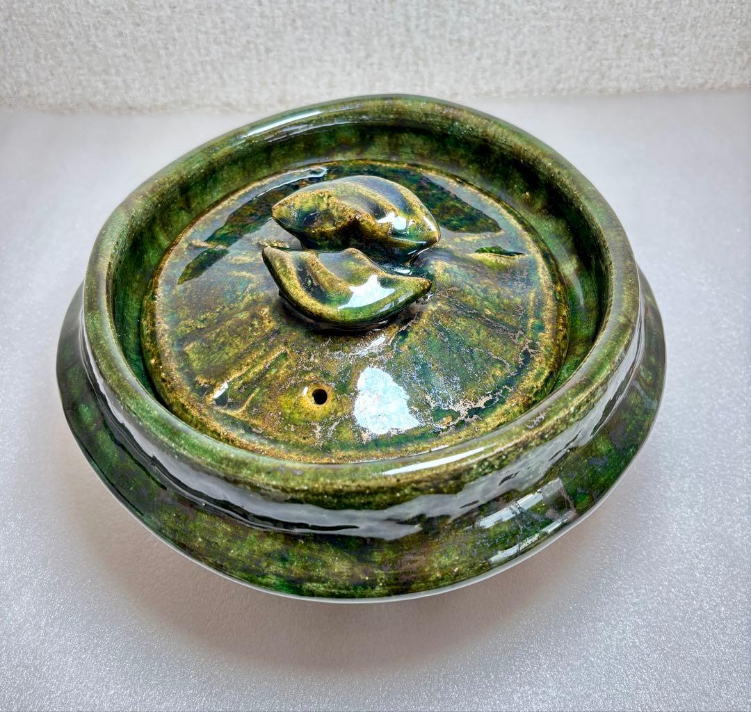 雲井窯　土鍋　2合炊き　織部きまぐれ御飯鍋　即日発送