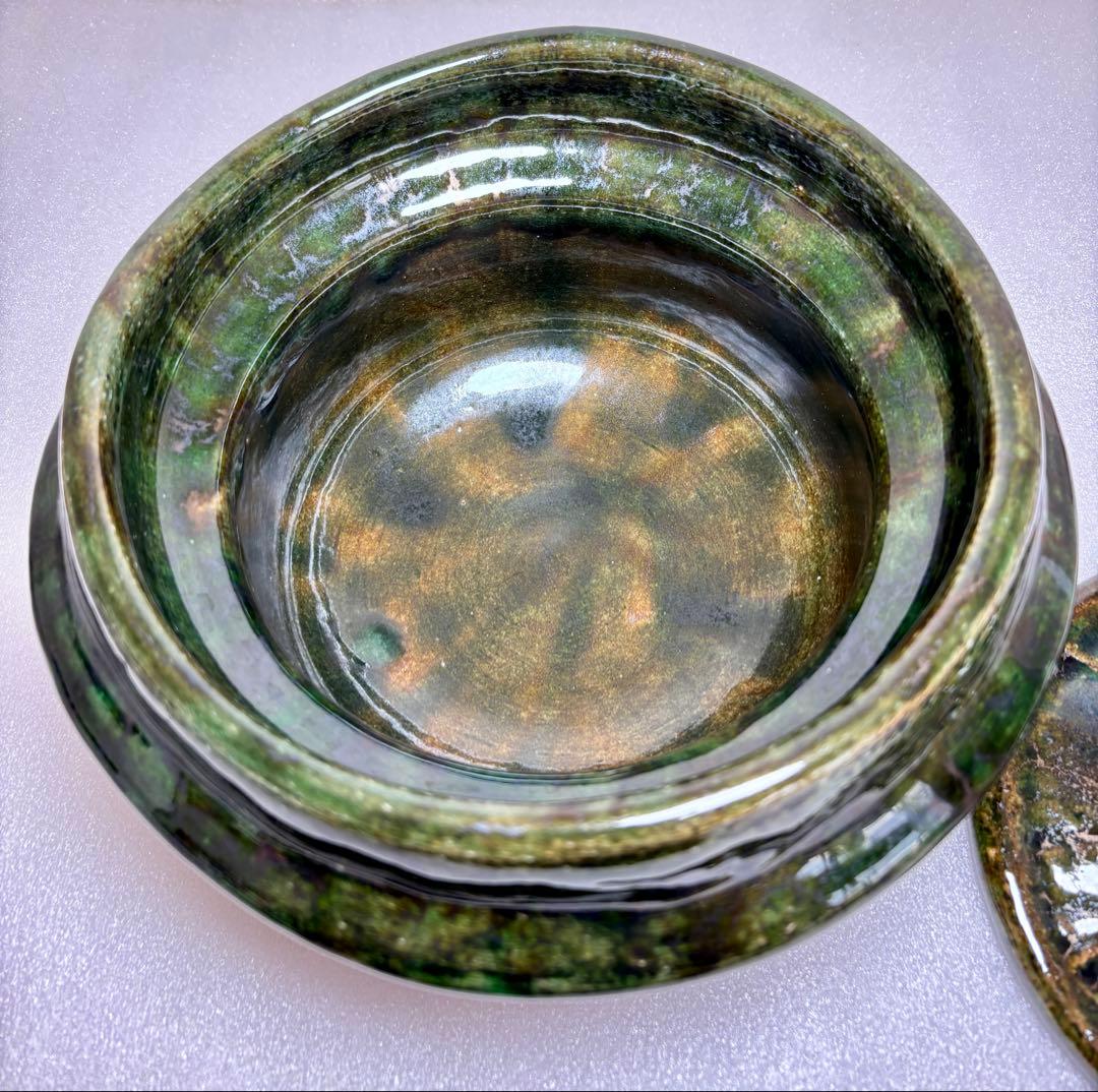 雲井窯　土鍋　2合炊き　織部きまぐれ御飯鍋　即日発送