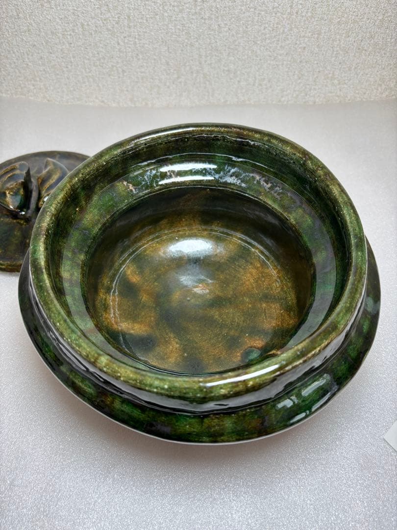 雲井窯　土鍋　2合炊き　織部きまぐれ御飯鍋　即日発送