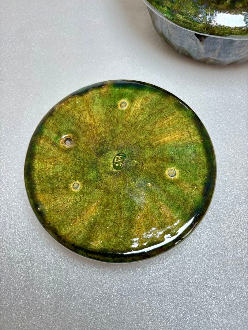 雲井窯　土鍋　2合炊き　織部きまぐれ御飯鍋　即日発送