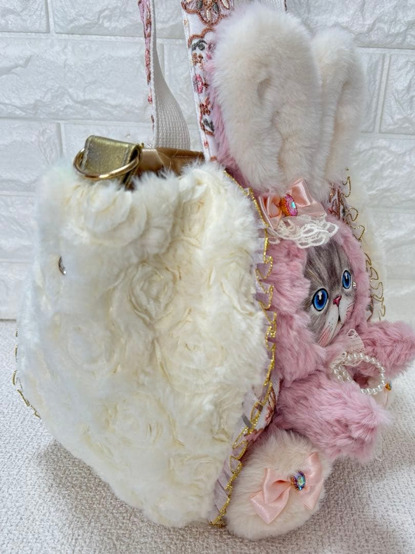 く*さ様 コヤンイサムチョン　ハンドメイド　 ファーバッグ　ルミちゃん　ピンクう