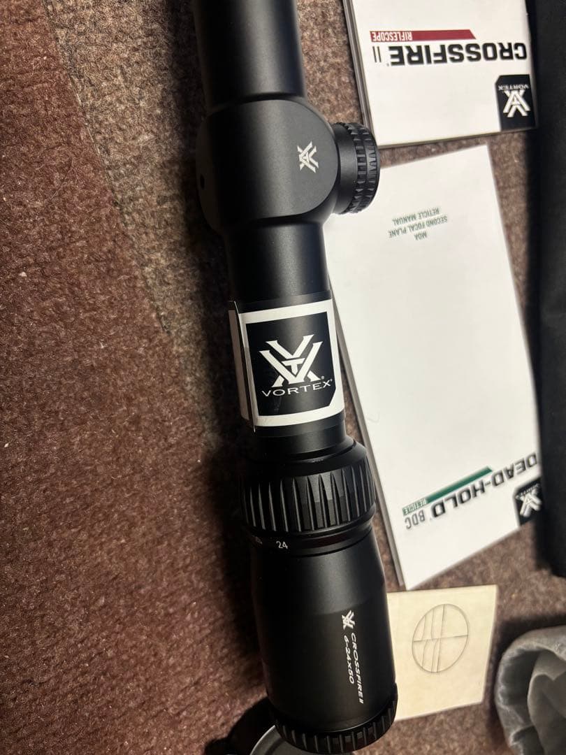 実物 Vortex CROSSFIRE II 6-24X50 AO スコープ