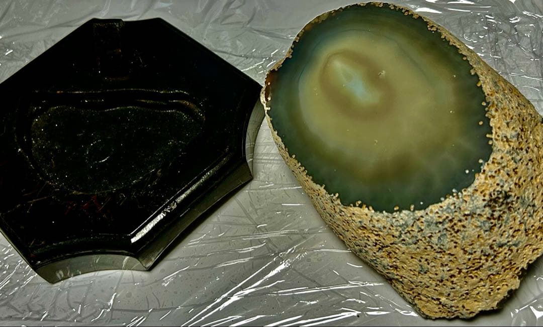 アゲート ルースストーン グレー