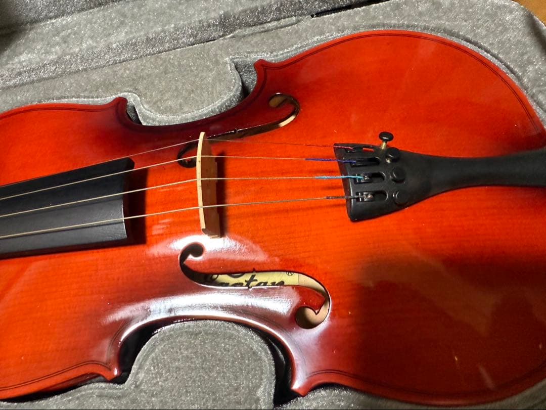 最終値下げ】バイオリン本体＋弓・ロジン・ケース付き【初心者大人用】