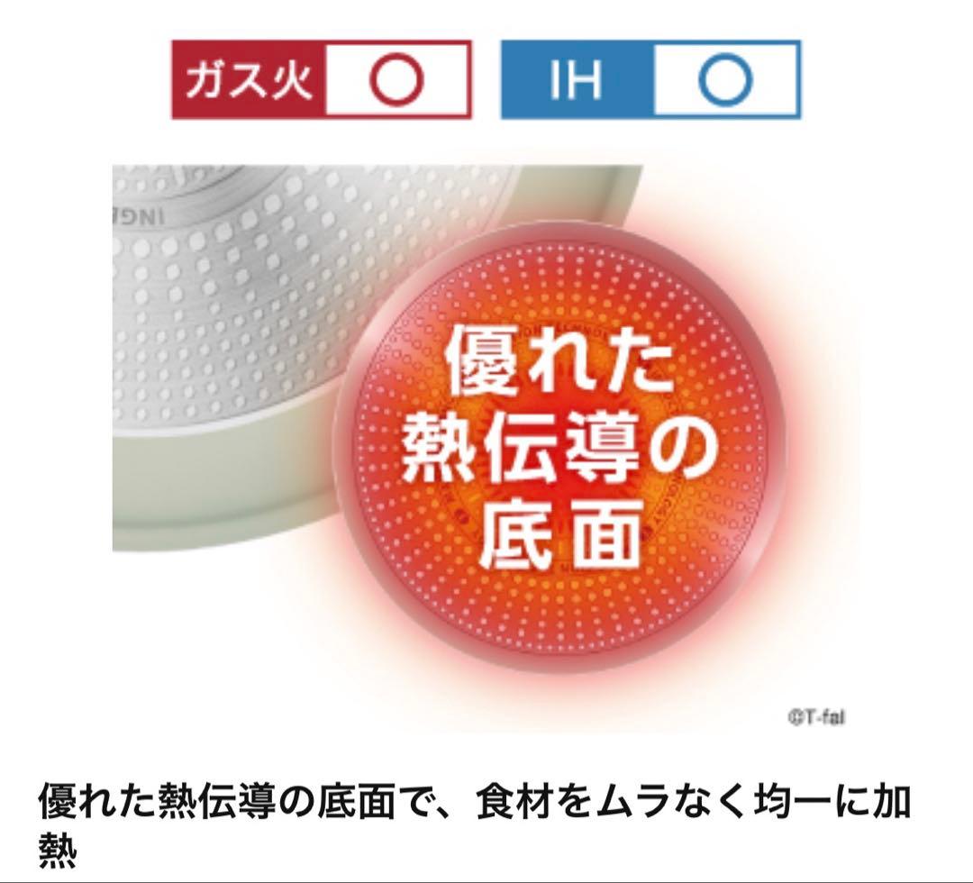 【新品迅速発送】ティファール　グリーン　フライパン　ソテーパン　IH対応　3点