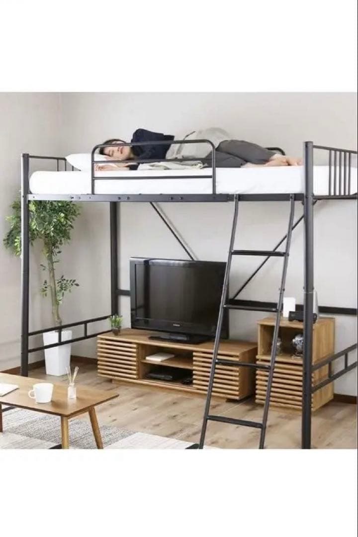 黒のロフトベッド 【子供・大人】白もあり