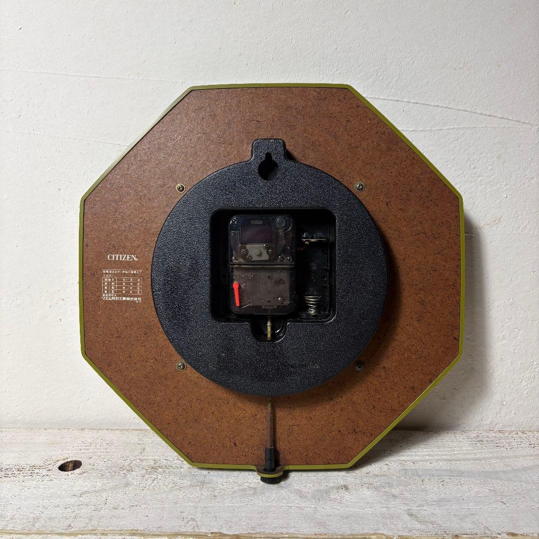 CITIZEN 掛時計 オリーブカラー ヴィンテージ ミッドセンチュリー