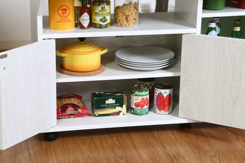 《新品・送料無料》バタフライキッチンカウンター　ＷＨＷ