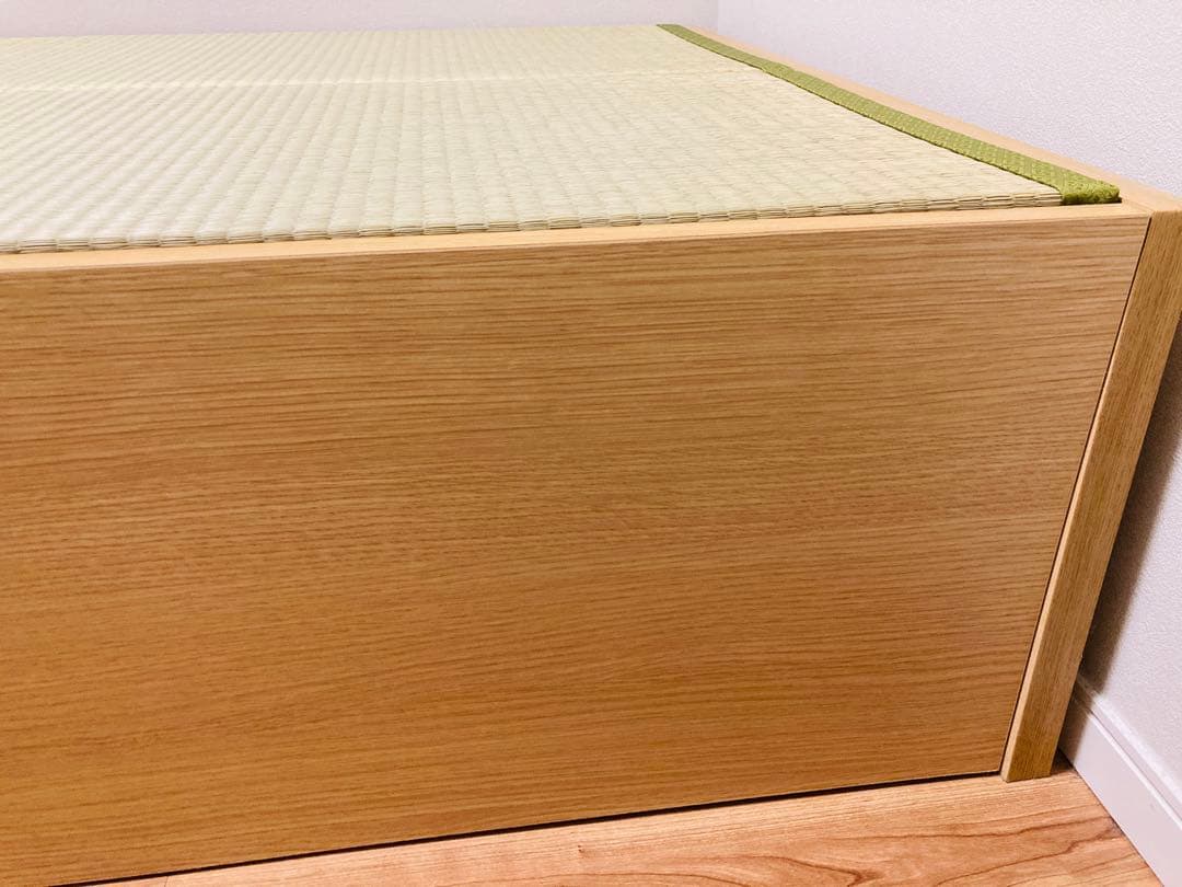 【東京都お引き渡し】フォルティナ 畳ベッド　シングル　収納付き　ナチュラル