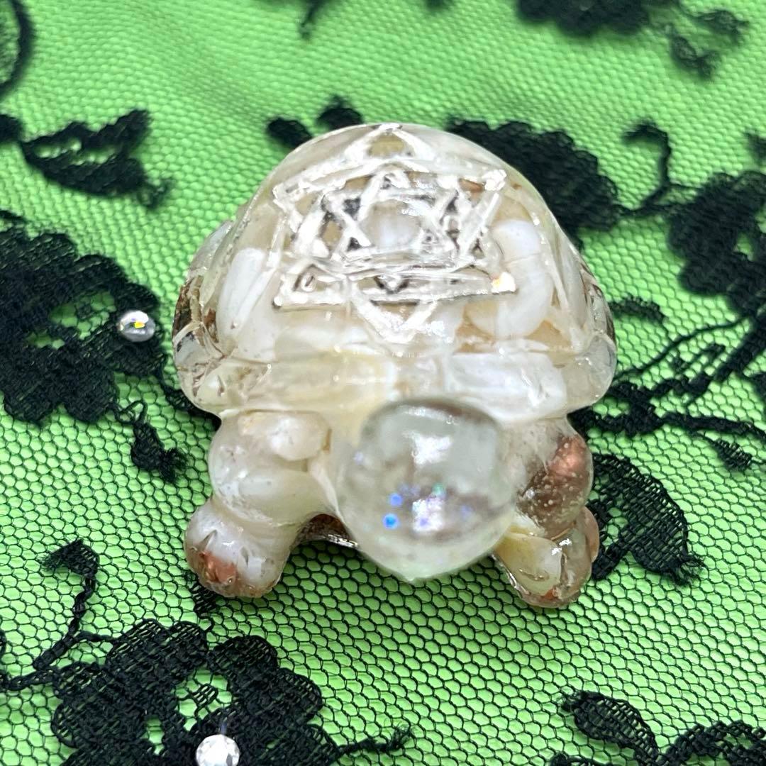 亀さんオルゴナイト【マザーオブパール】