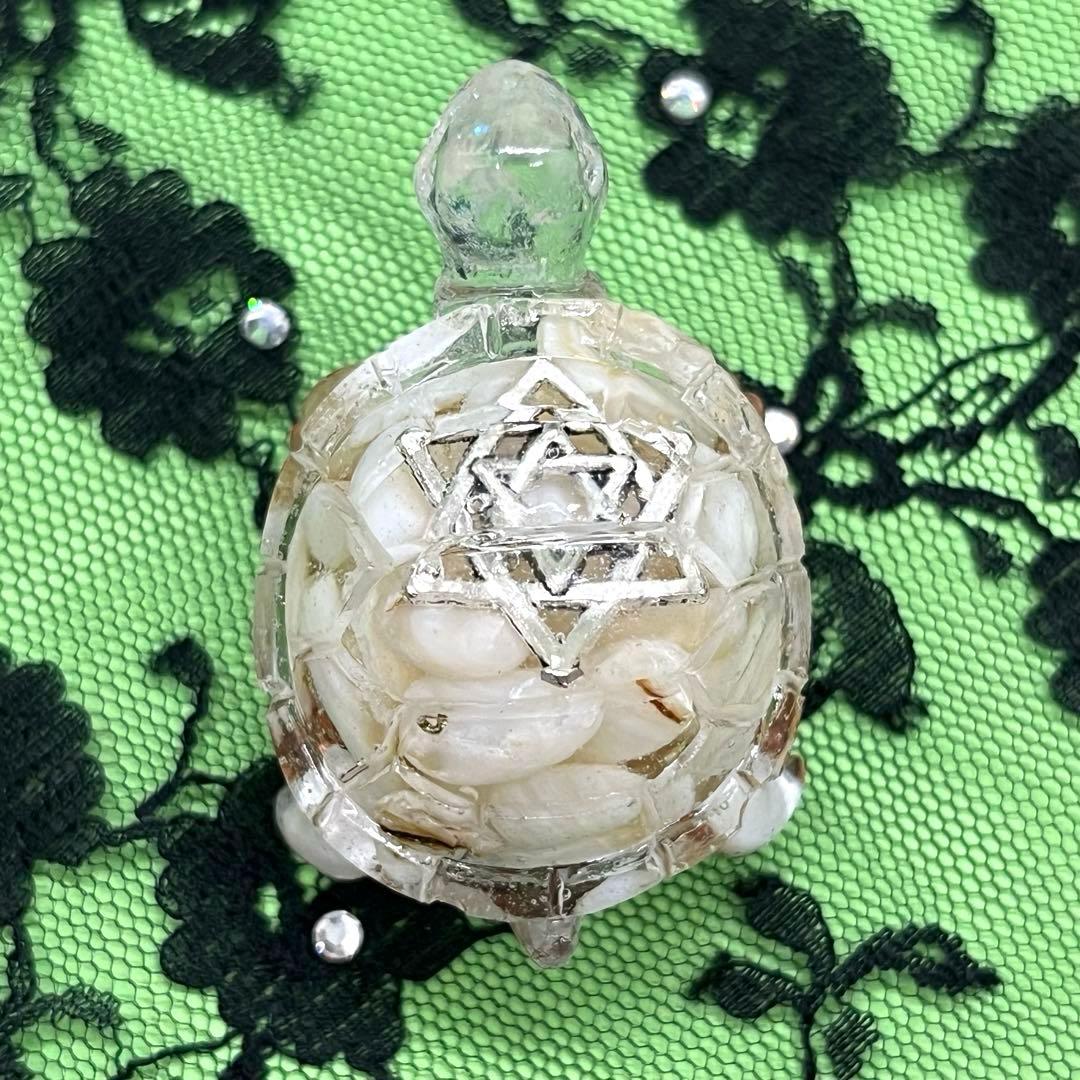 亀さんオルゴナイト【マザーオブパール】