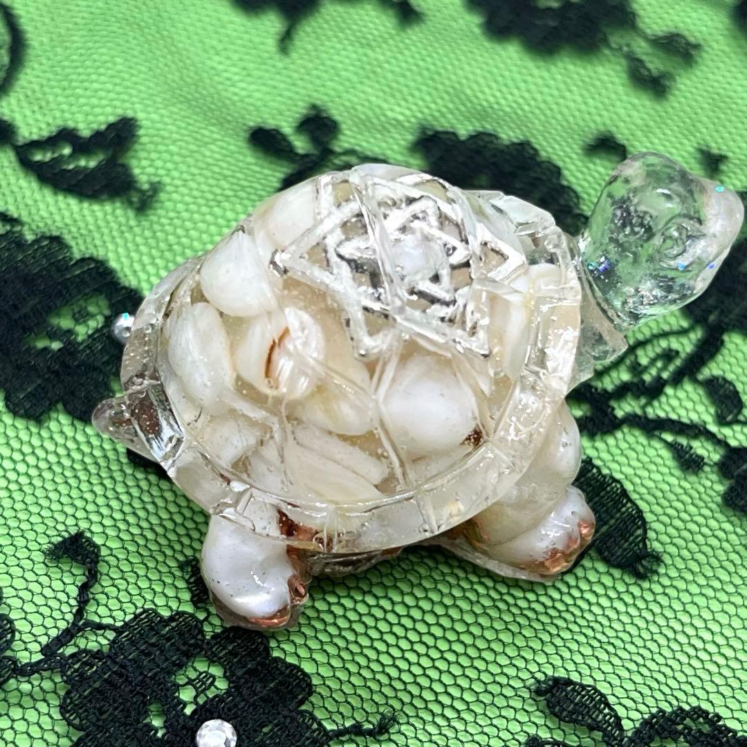 亀さんオルゴナイト【マザーオブパール】