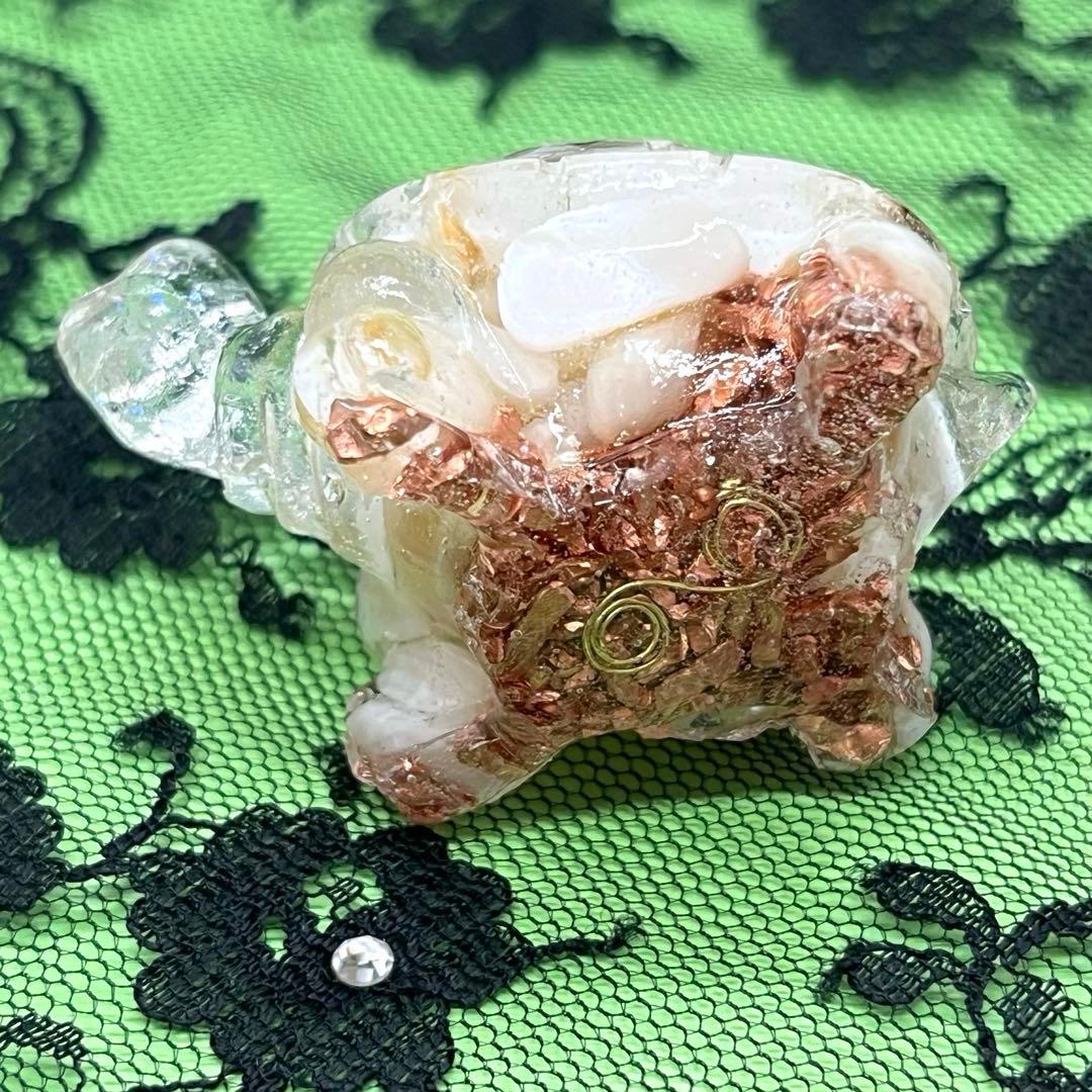 亀さんオルゴナイト【マザーオブパール】