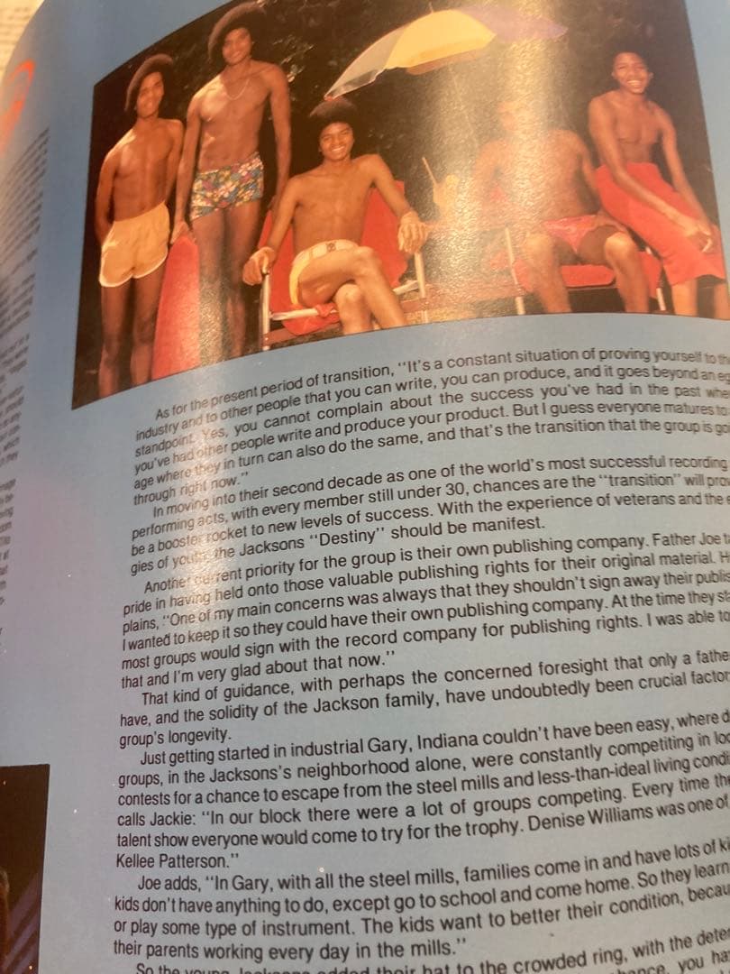 マイケルジャクソンジャクソンズ1979ツアーパンフレットmichael