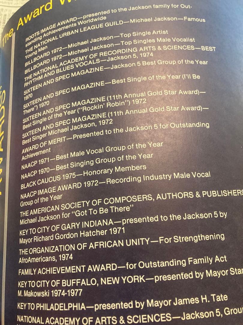 マイケルジャクソンジャクソンズ1979ツアーパンフレットmichael