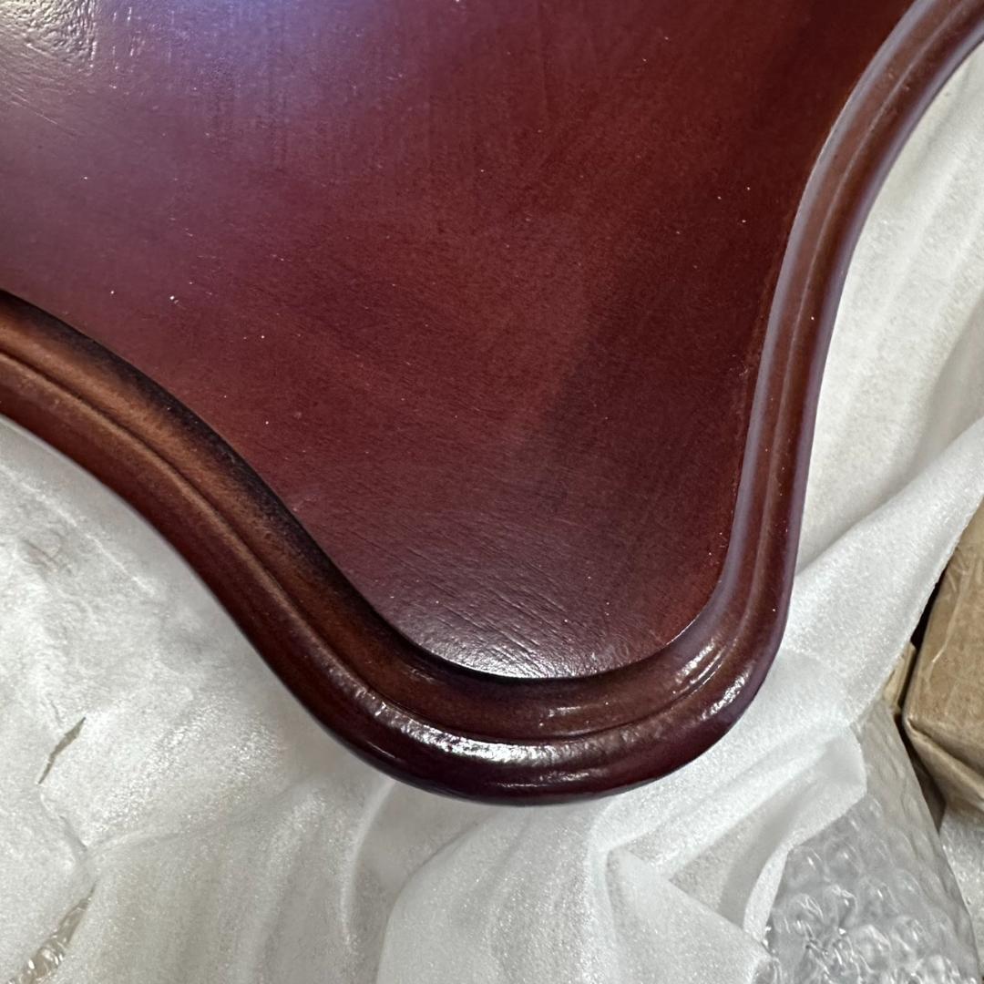 【新品・未使用】　モダンクラシカル　ダイニングテーブル　マホガニー　幅135