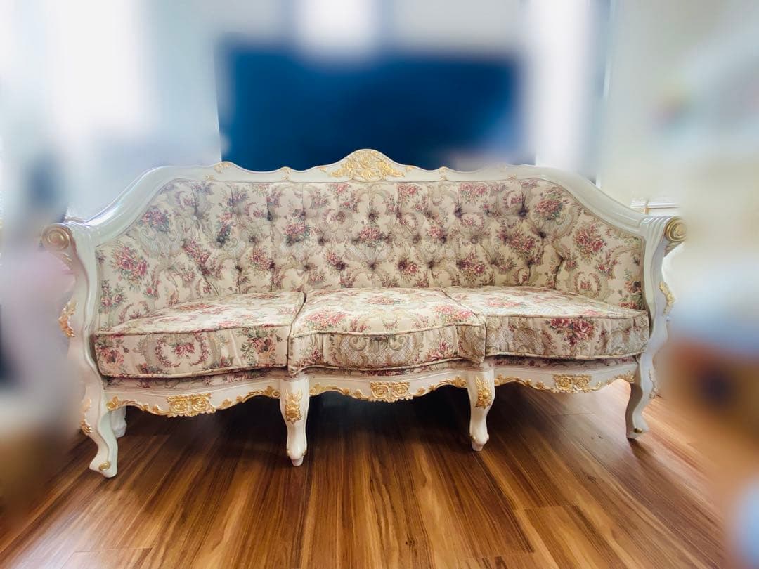 ロココ調 ソファ 3P