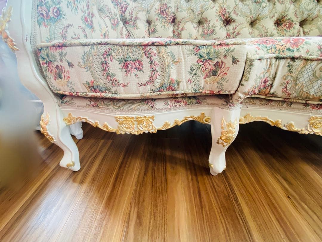 ロココ調 ソファ 3P