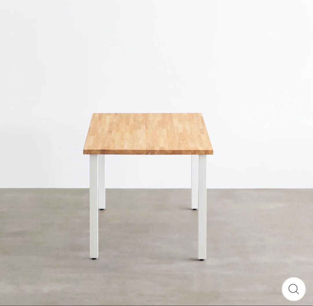 新古品【KANADEMONO】ラバーウッドデスク